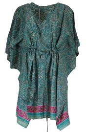 Kaftan Turquoise Rose