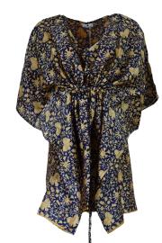 Kaftan Floral Navy