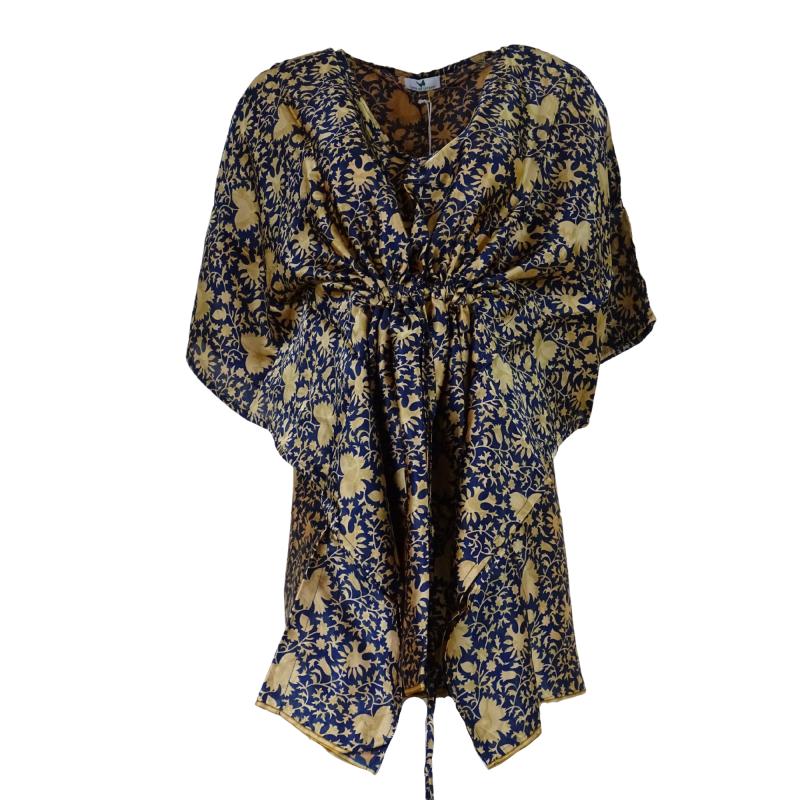 Kaftan Floral Navy - 
