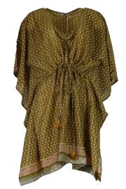 Kaftan Olive Flowers