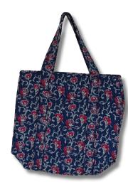 Shopper Taske Blå Rosa