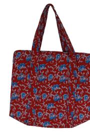 Shopper Taske Rød Blå