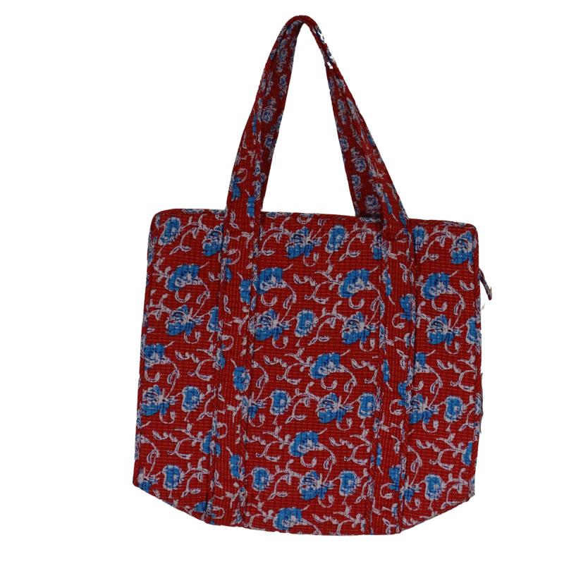 Shopper Taske Rød Blå - 