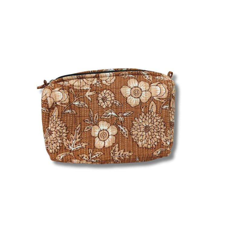 Toilettaske Sæt Blockprint Sand - 