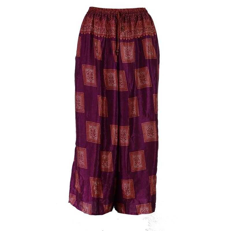 Boho Bukser med Vidde Plum - 