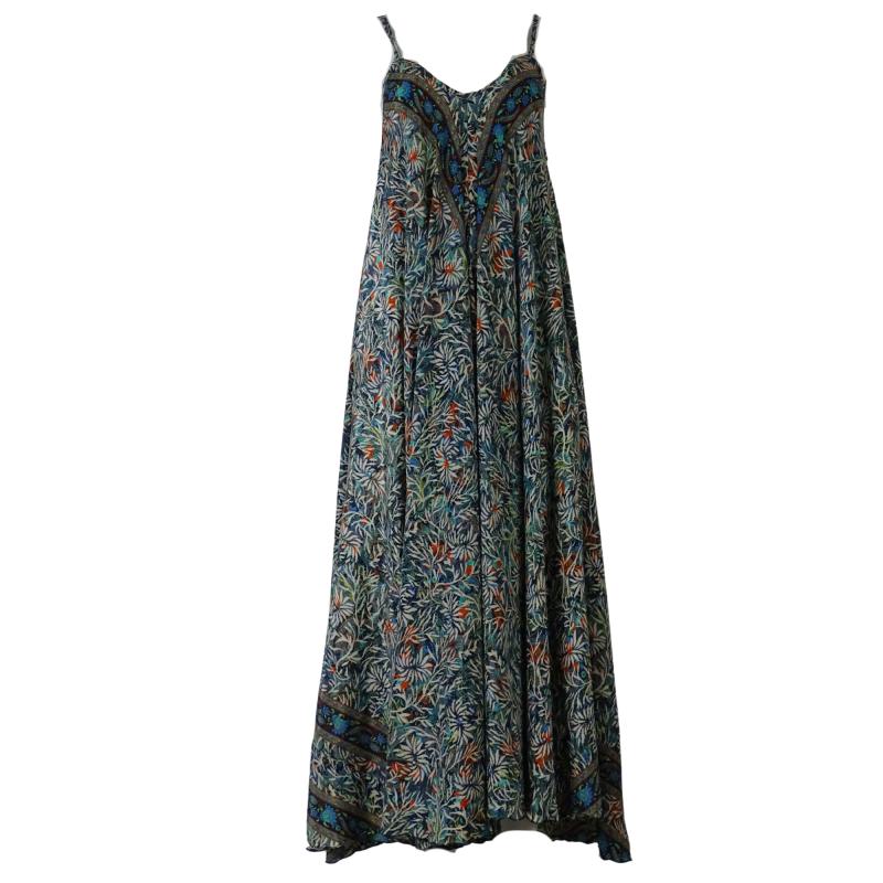 Bani Maxi Kjole Green n' Blue - 