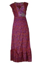 Audrey Wrap Kjole Pink