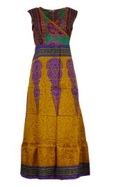Audrey Wrap Kjole Orange n' Purple