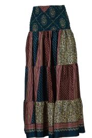 Lang Maxi Nederdel Petrol Plum