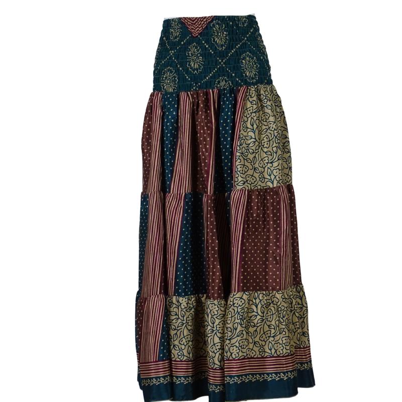 Lang Maxi Nederdel Petrol Plum - 