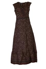 Audrey Wrap Kjole Dusty Paisley
