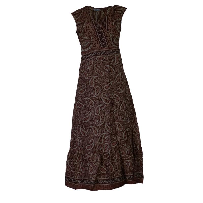Audrey Wrap Kjole Dusty Paisley - 