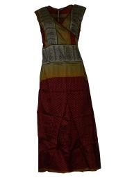 Audrey Wrap Kjole Wine n' Sand