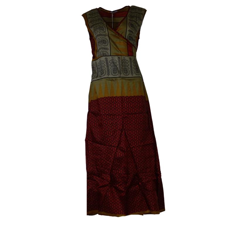 Audrey Wrap Kjole Wine n' Sand - 