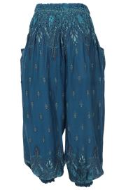 Thai Haremsbukser Mørk Turkis
