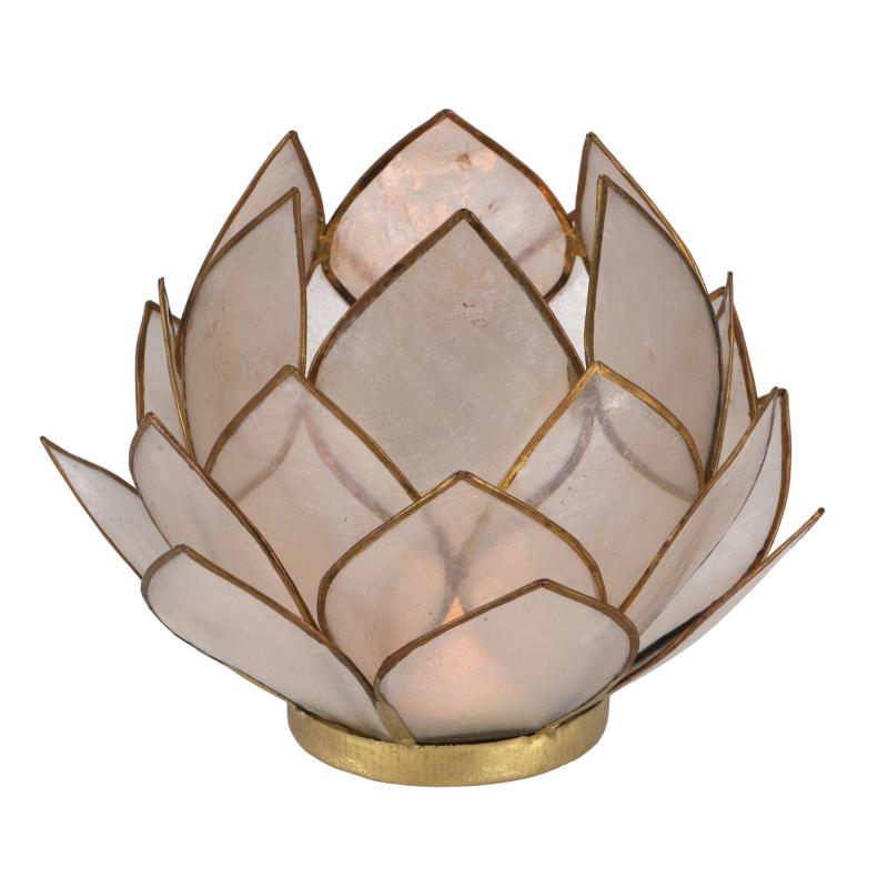 Lotus Lysestage Stor - Hvid - 