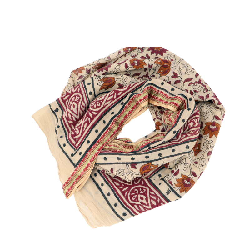 Blockprint Tørklæde
