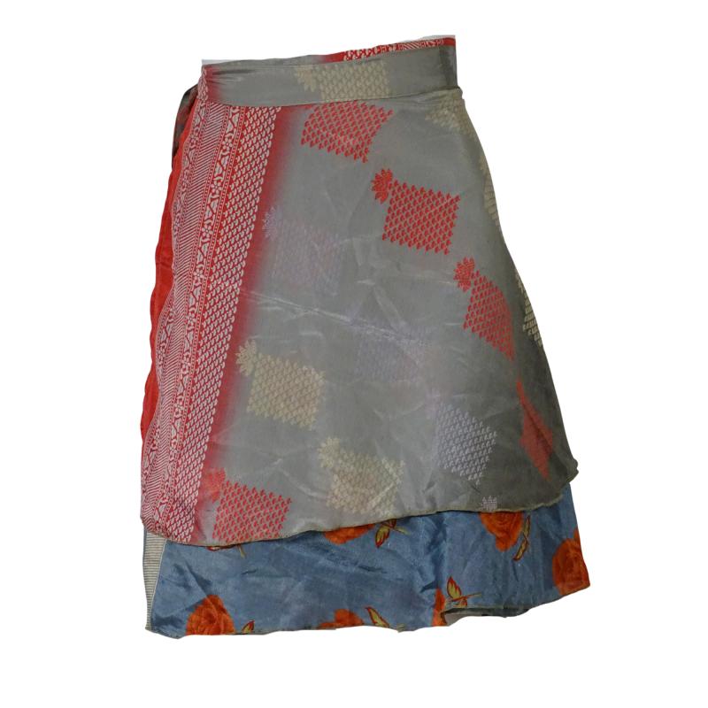 Sari Nederdel Kort Grey n' Rose - 