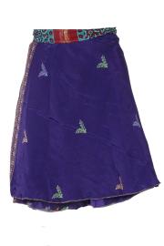 Sari Nederdel Kort Purple Colours