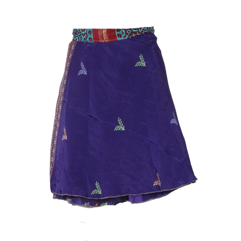 Sari Nederdel Kort Purple Colours - 