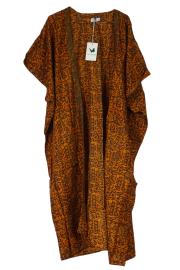 Chaya Kimono Throw Golden Brown