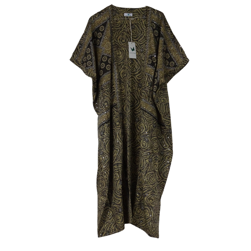 Chaya Kimono Throw Sequin Grey