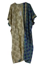 Chaya Kimono Throw Blue n' Beige
