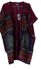 Indali Kort Kimono Fuchsia Purple
