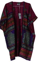 Indali Kort Kimono Fuchsia Purple