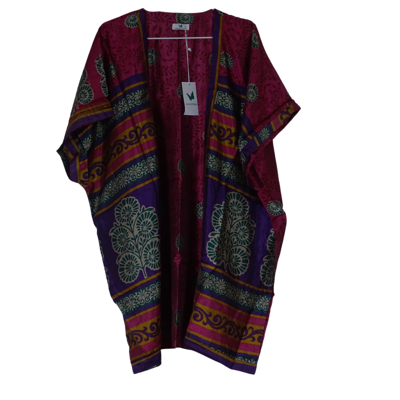 Indali Kort Kimono Fuchsia Purple