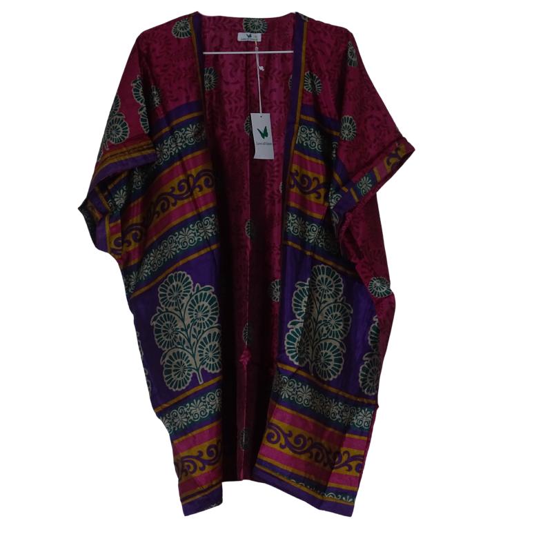 Indali Kort Kimono Fuchsia Purple - 