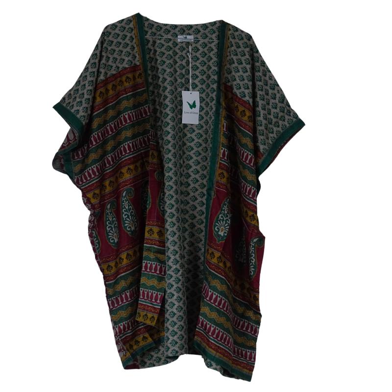 Indali Kort Kimono Autumn Green - 