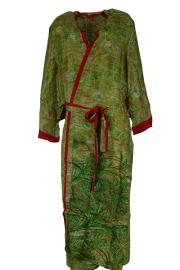 Boho Kimono Green n' Red
