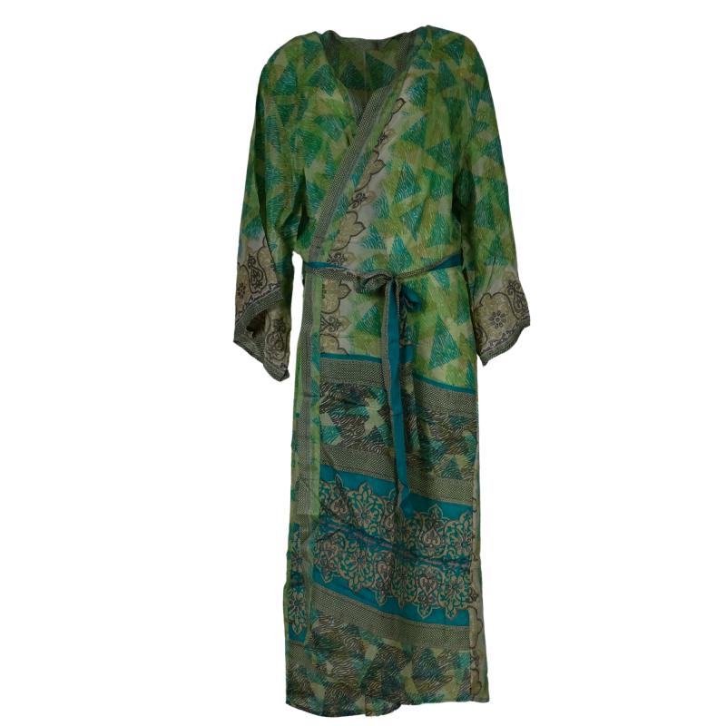 Boho Kimono Shades of Green - 