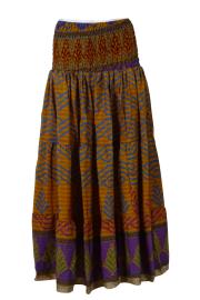 Lang Maxi Nederdel Curry n' Purple