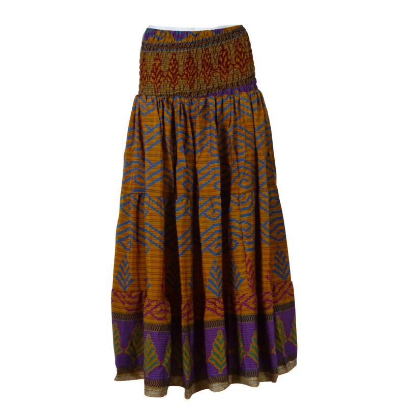 Lang Maxi Nederdel Curry n' Purple - 