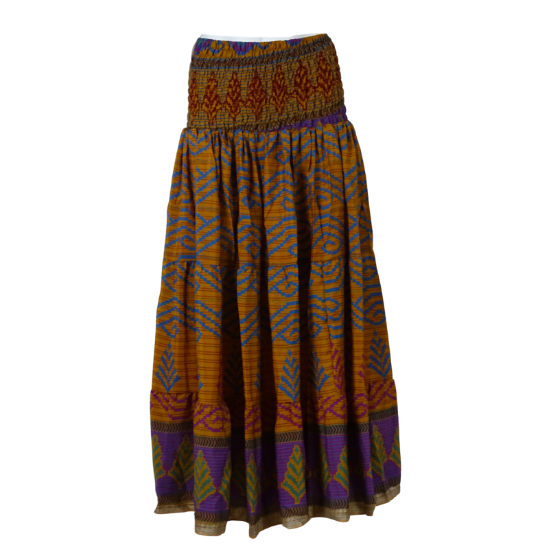 Lang Maxi Nederdel Curry n´ Purple