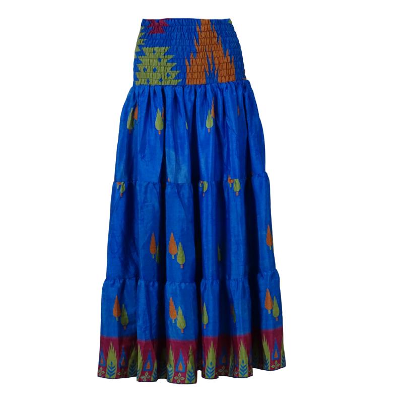 Maxi Nederdel India Blue - 