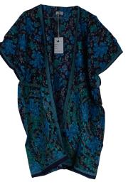 Indali Kort Kimono Floral Blue