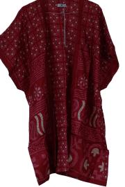 Indali Kort Kimono India Red