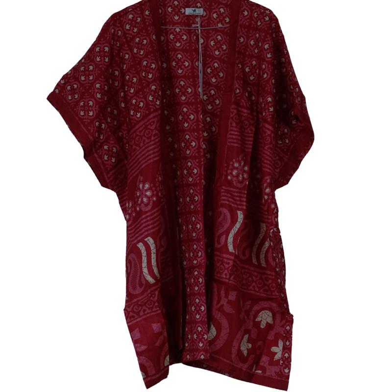 Indali Kort Kimono India Red - 