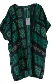 Indali Kort Kimono India Green