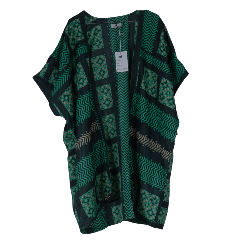 Indali Kort Kimono India Green