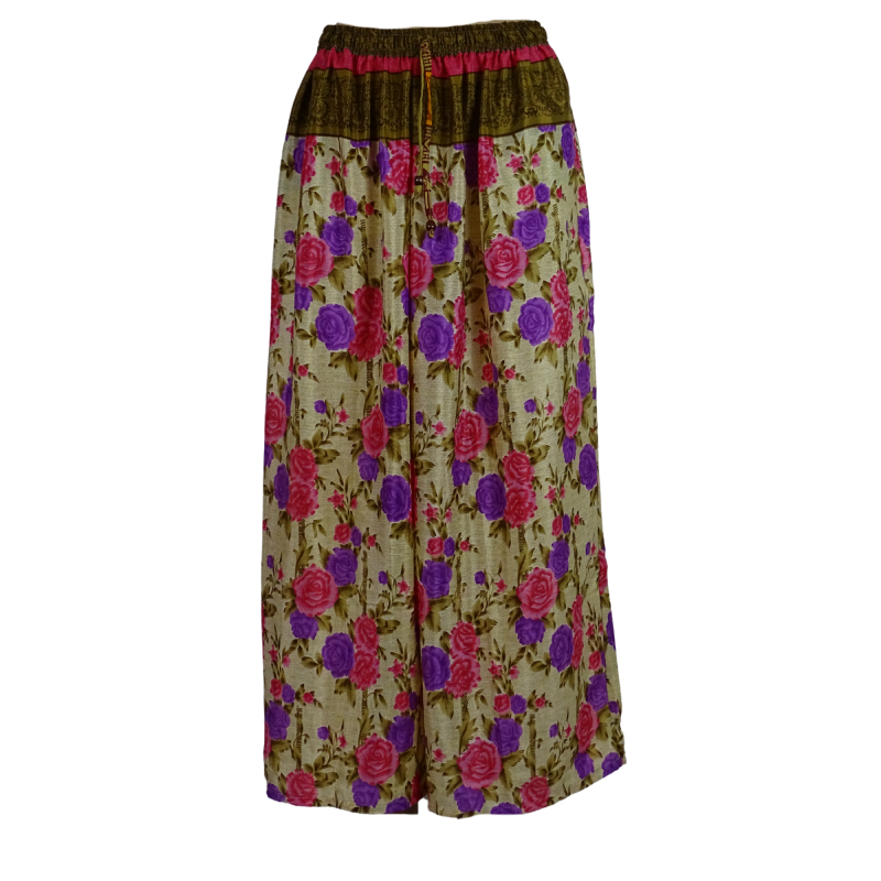 Boho Bukser med Vidde Floral Rose