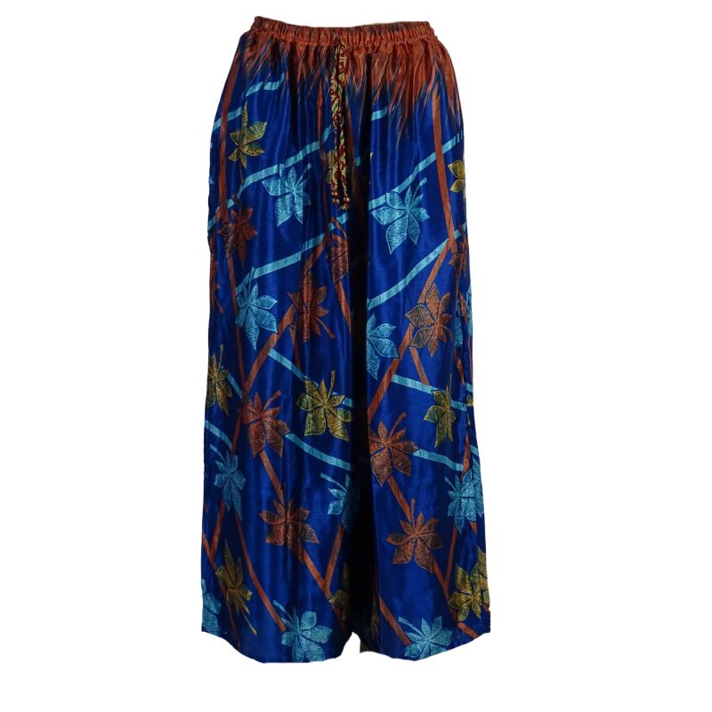 Boho Bukser med Vidde Floral Blue - 