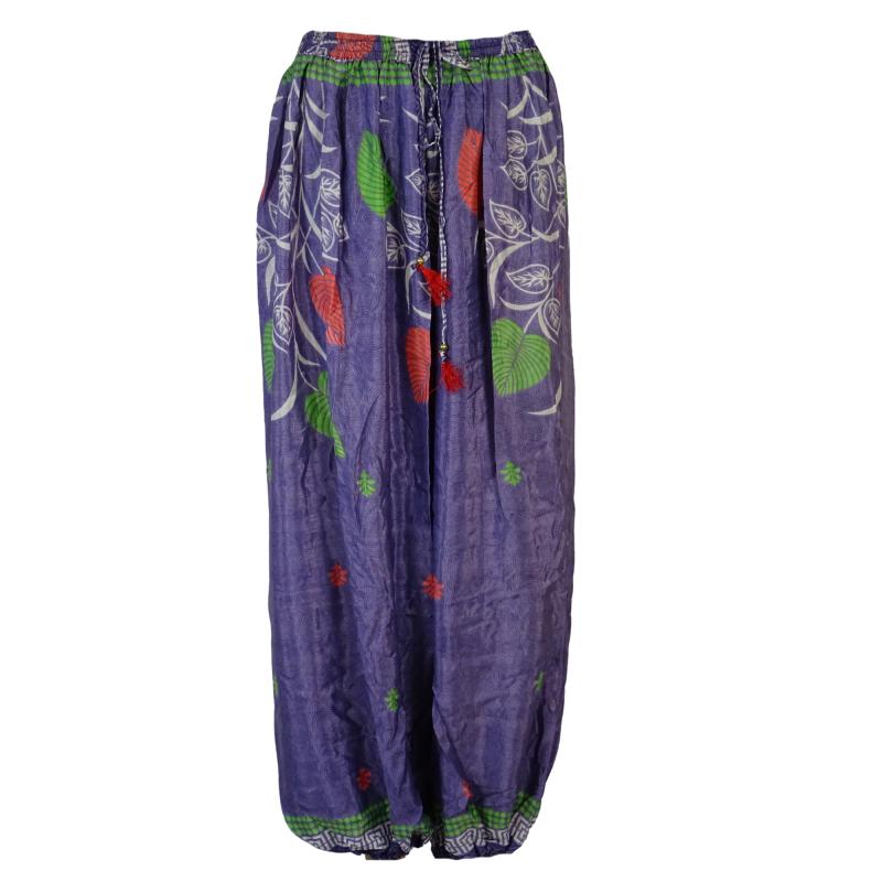 Boho Haremsbukser Classic Purple Flowers - 