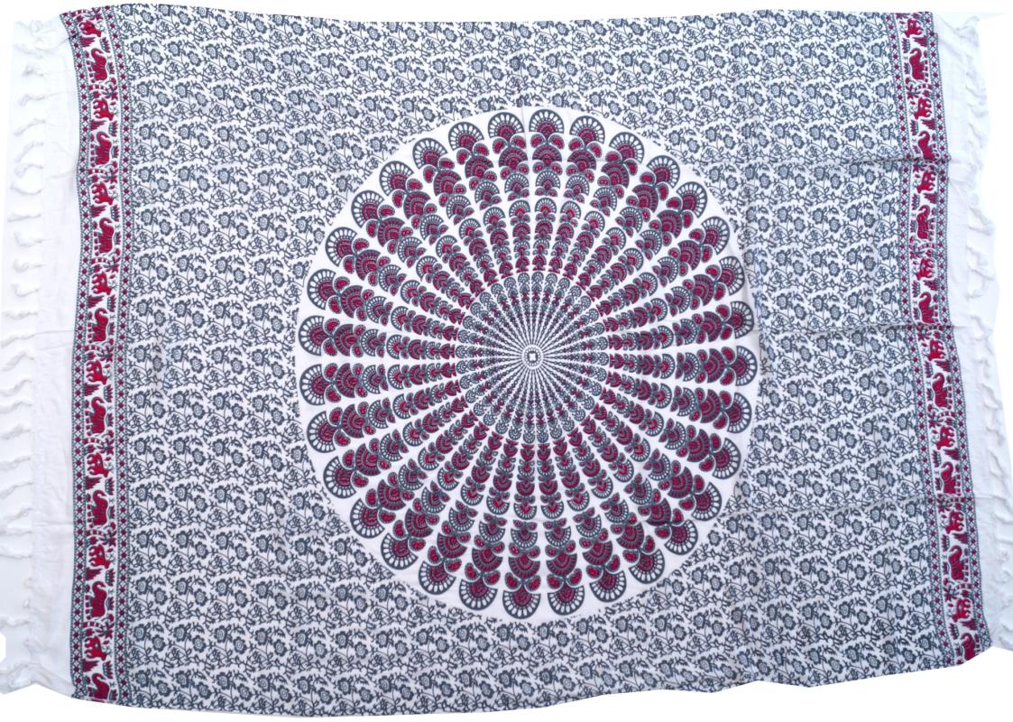 Mandala Sarong Hvid - 