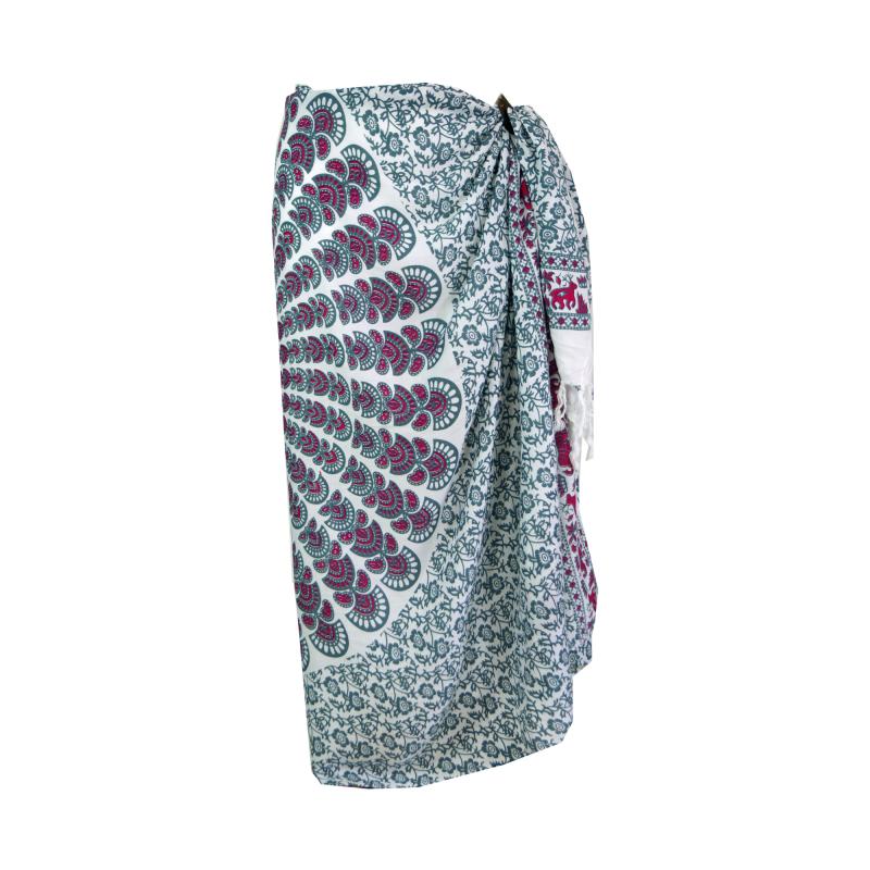 Mandala Sarong Hvid - 