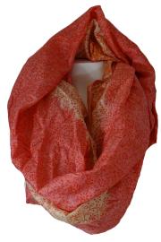 Silketørklæde Sarong Coral Rose
