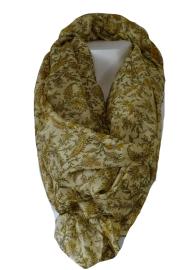 Silketørklæde Sarong India Beige